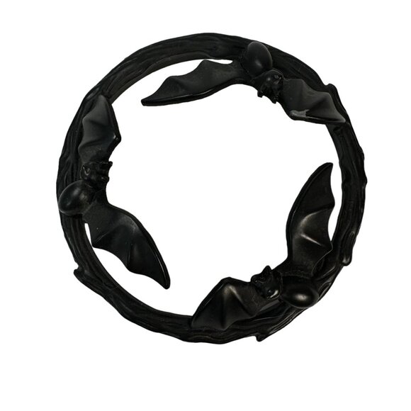 Yankee Candle Black Lid Topper Bats Halloween Horror Gothic Witchy Vampire Punk - Picture 2 of 6